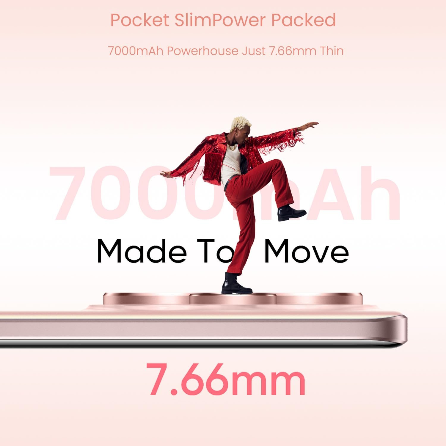 realme 15 5G Smartphone 8+256GB Pink,144Hz HyperGlow 4D Curve Display,7000mAh Battery,80W SuperVOOC,Dual 50MP 4K Cameras,Dimensity 7300+ Chipset,IP69 - Image 8