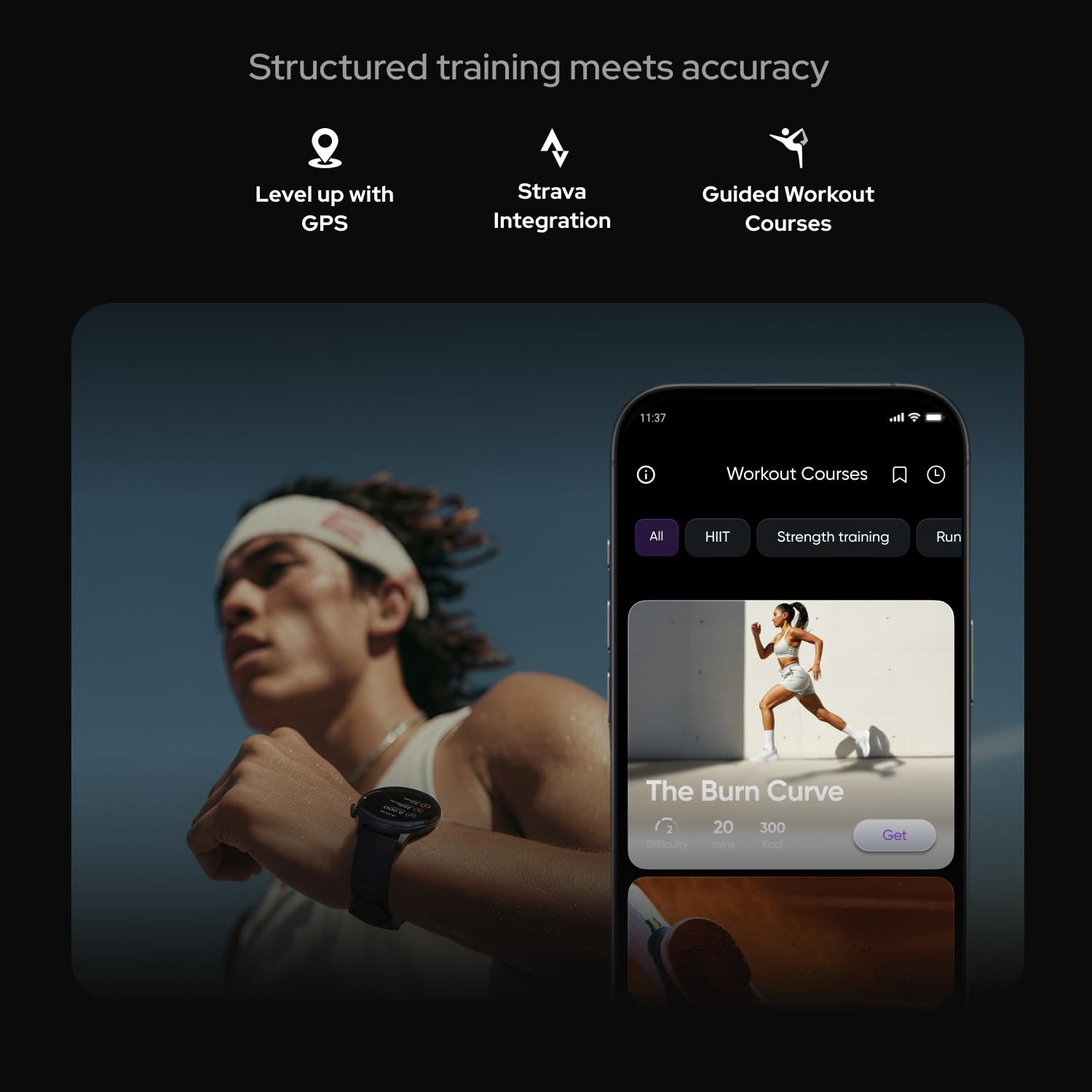 Noise Pro 6R 1.46" AMOLED Smart Watch, 1000 NITS, Powered by AI Pro, Built-in GPS, Strava Integration, Stainless Steel Dial, Video Watch Faces, 3ATM, Emergency SOS, TWS Connectivity (Jet Black) - Image 3