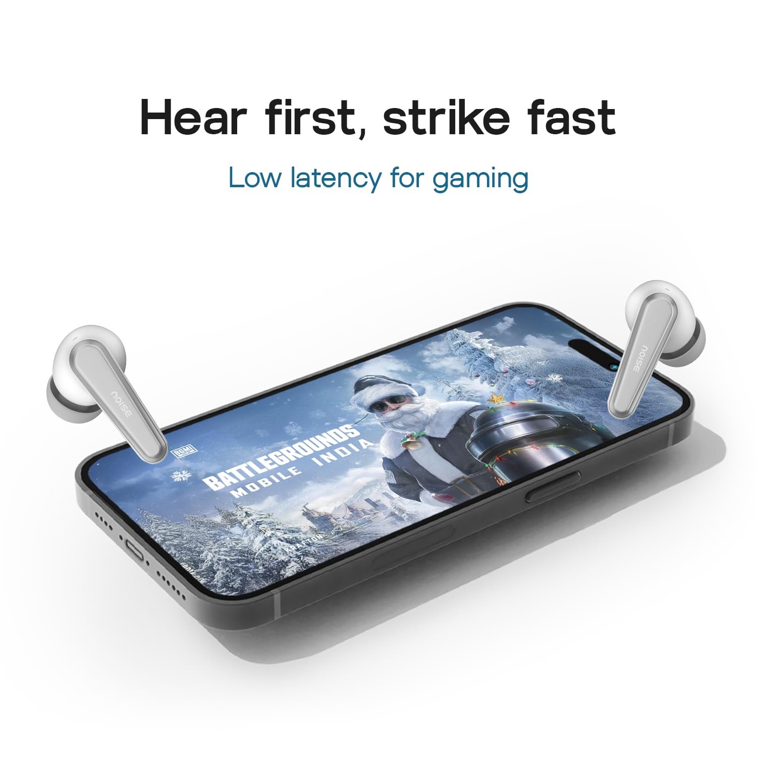 Noise Newly Launched Buds VS601 in Ear Truly Wireless Earbuds with 50H of Playtime, Transparent Case Lid, Quad Mic ENC, Dual Device Pairing, 10Mm Driver, BT V5.3 (Silver Grey) - Image 6