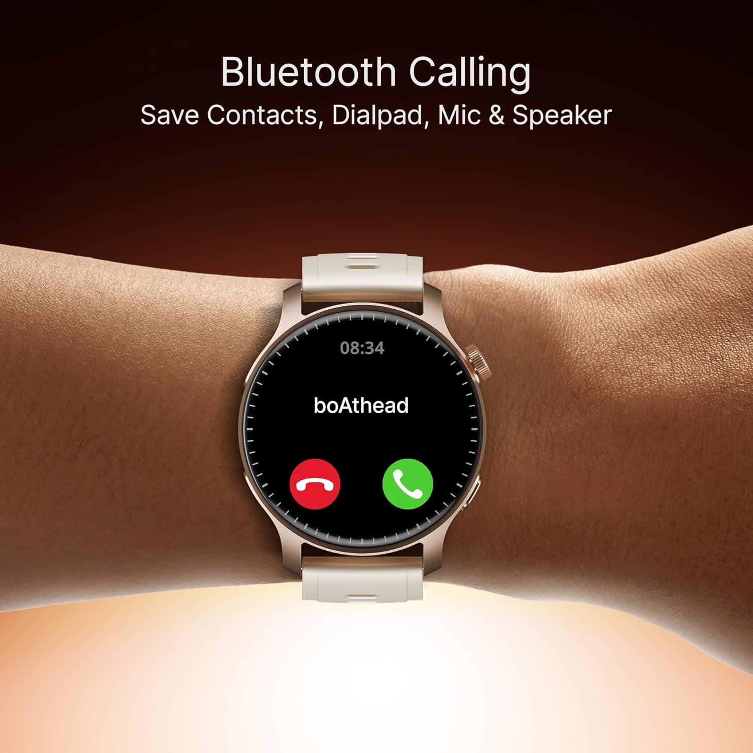 Boat Ultima Prime smartwatch with 1.43” AMOLED Display, AOD, Personalized Fitness Nudges, Functional Crown,100+ Sports Modes, Create Your Own Watchface, smartwatch for Man and Woman (Rose Gold) - Image 13