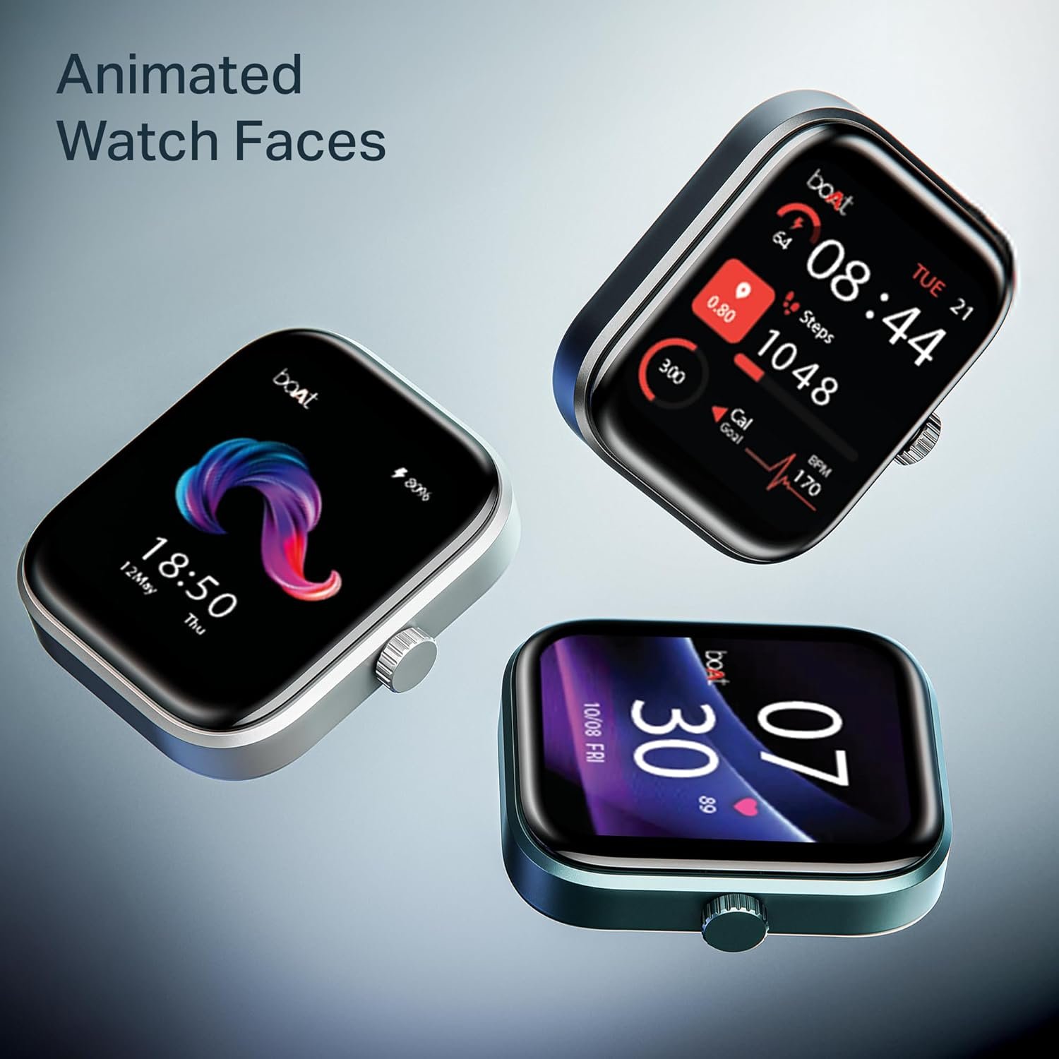 Boat Wave Call 3 Smartwatch 1.83” HD Display with Animated Watch Faces; BT Calling, Functional Crown, Multiple Sports Modes, IP68, HR, SpO2 Monitor, Smart Watches for Men & Women (Spring Blossom) - Image 9