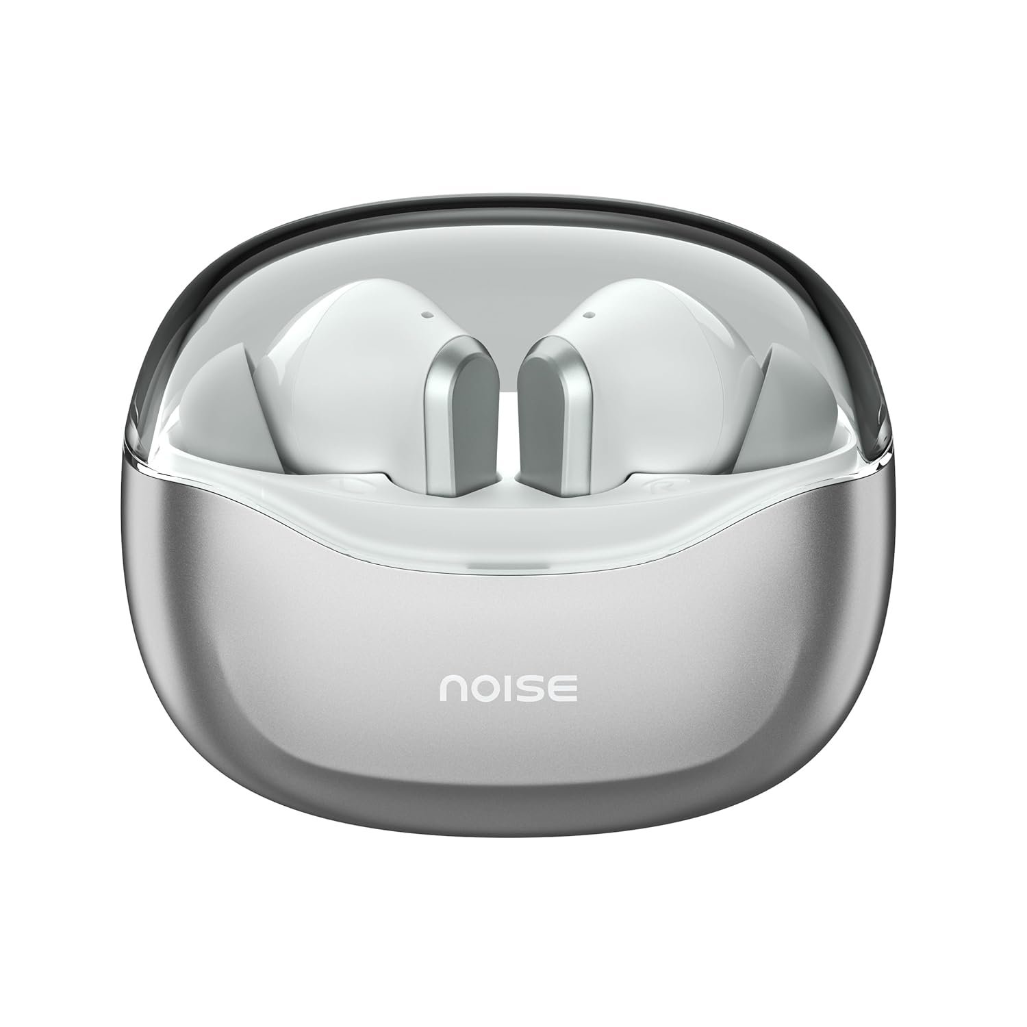 Noise Newly Launched Buds VS601 in Ear Truly Wireless Earbuds with 50H of Playtime, Transparent Case Lid, Quad Mic ENC, Dual Device Pairing, 10Mm Driver, BT V5.3 (Silver Grey)
