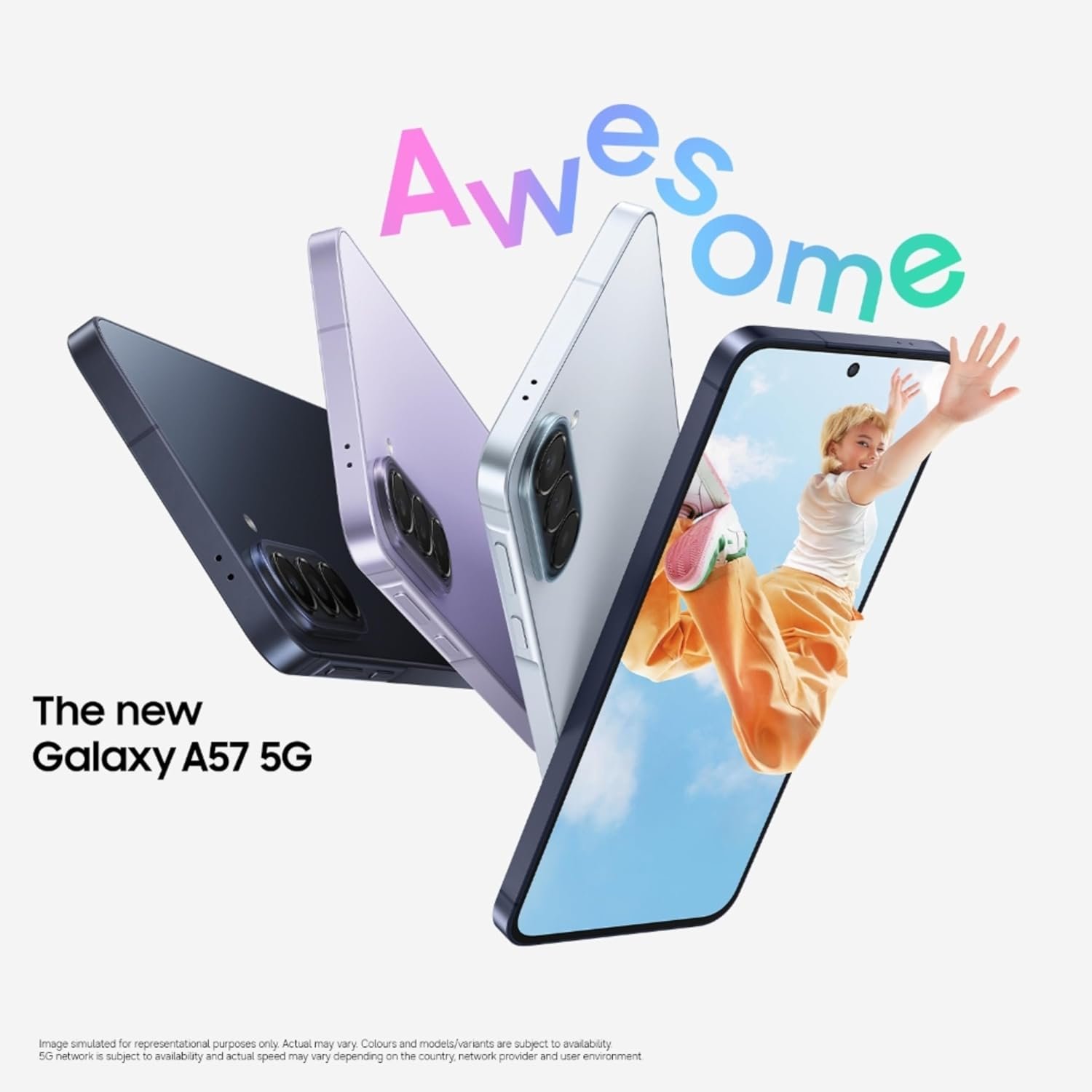 Samsung Galaxy A57 5G (Awesome Navy, 12GB RAM, 256GB Storage), Agentic AI, Triple Camera with Nightography Video, 2 Days Battery Life, 6 Gen OS Upgrades, IP68, 6.9mm Sleek, with No Cost EMI - Image 10