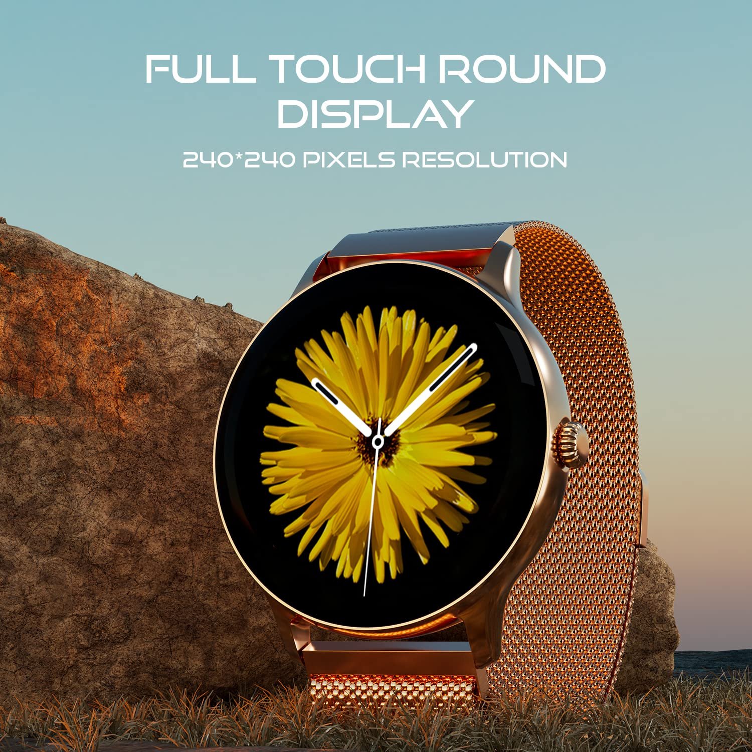Fire-Boltt Phoenix Ultra Smart Watch 1.39" HD Display, Bluetooth Calling, AI Voice Assistant, 120 Sports Modes, IP67 Waterproof, SpO2 Monitor Smart Watch for Man & Woman - Gold - Image 12