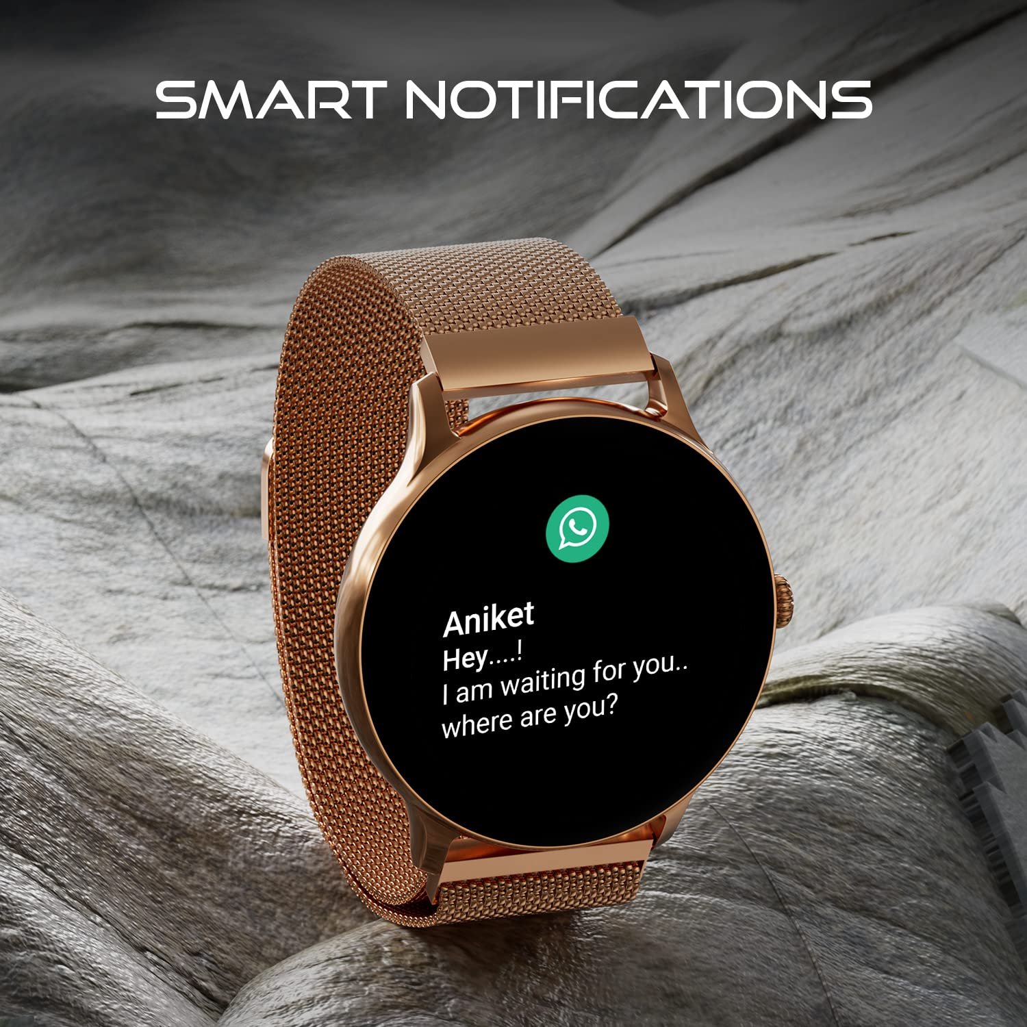 Fire-Boltt Phoenix Ultra Smart Watch 1.39" HD Display, Bluetooth Calling, AI Voice Assistant, 120 Sports Modes, IP67 Waterproof, SpO2 Monitor Smart Watch for Man & Woman - Gold - Image 9