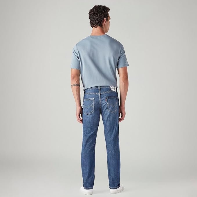 Levi's Men's 511 Slim Fit Mid Rise Navy Jeans - Image 3