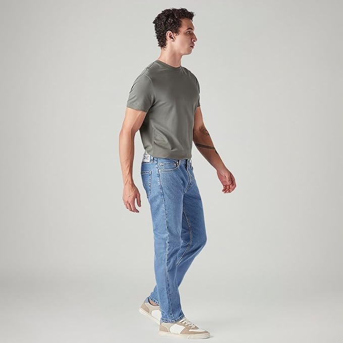 Levi's Men's 511 Slim Fit Mid Rise Blue Jeans - Image 3