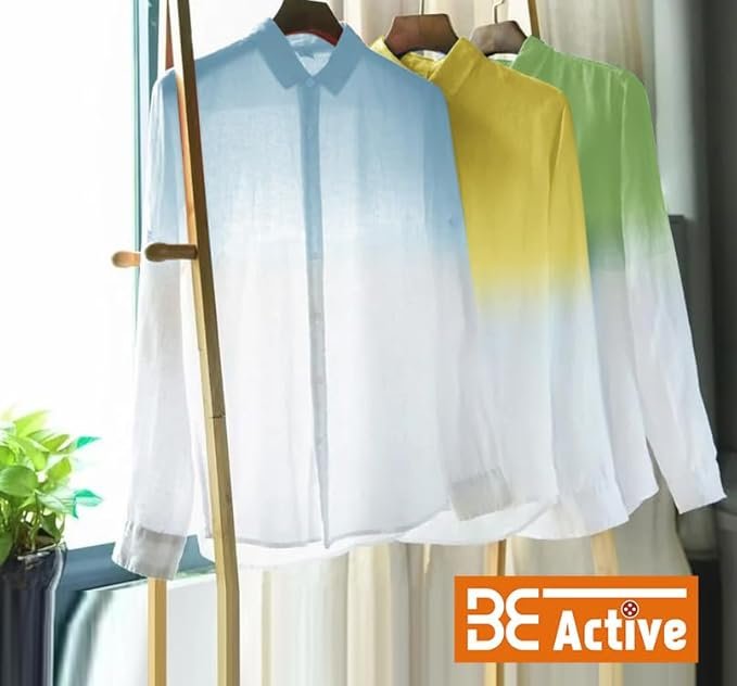 BE ACTIVE Men's Solid Slim Fit Cotton Casual Shirt || Men Stylish Shirt || Spread Collar & Full Sleeves - Image 3