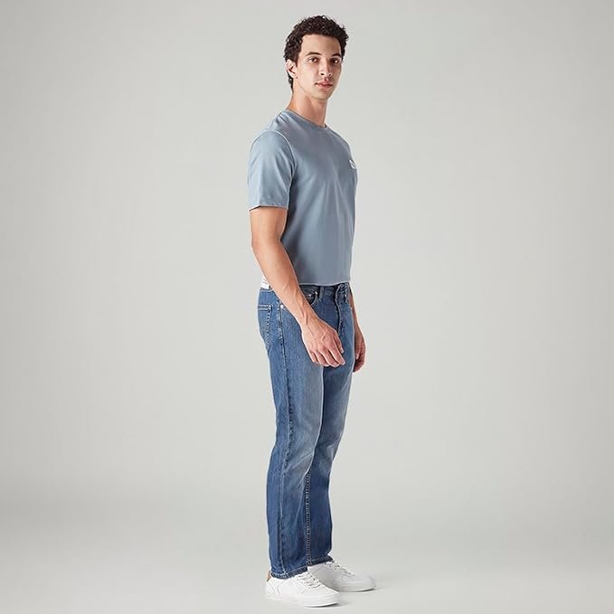 Levi's Men's 511 Slim Fit Mid Rise Navy Jeans - Image 4