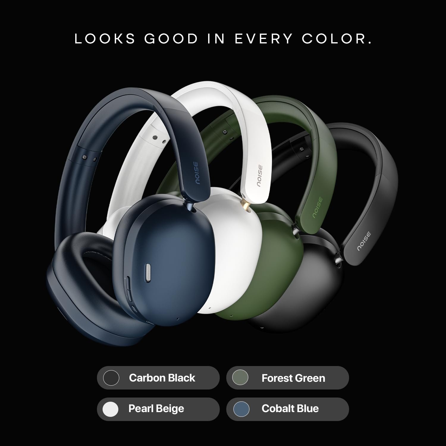 Noise Newly Launched Airwave Max XR Wireless Over-Ear Headphones with 120H Playtime, ANC, HFA Tech, Spatial Audio, Dual Pairing,BT V6.0(Carbon Black) - Image 8