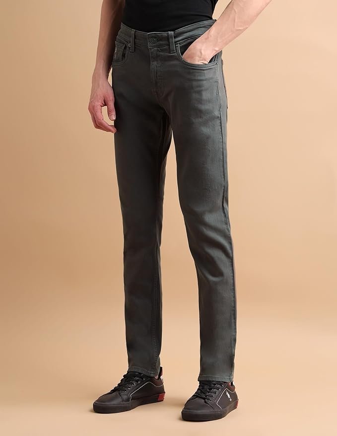 U.S. Polo Assn. Slim Fit Jeans for Men, Mid-Rise Waist, Stylish Mens Jeans for Office & Regular Wear - Image 4