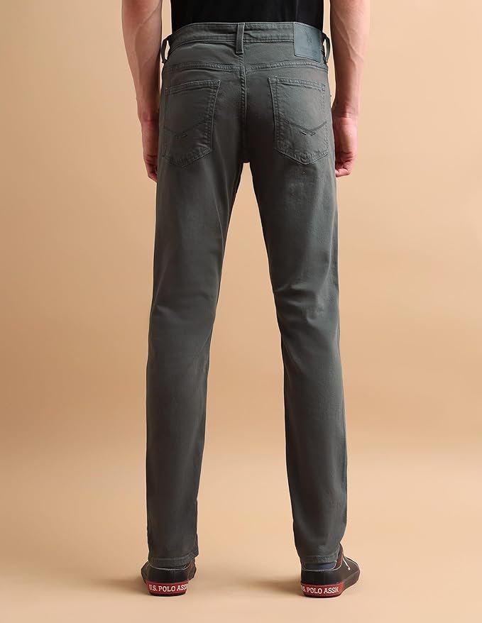 U.S. Polo Assn. Slim Fit Jeans for Men, Mid-Rise Waist, Stylish Mens Jeans for Office & Regular Wear - Image 5