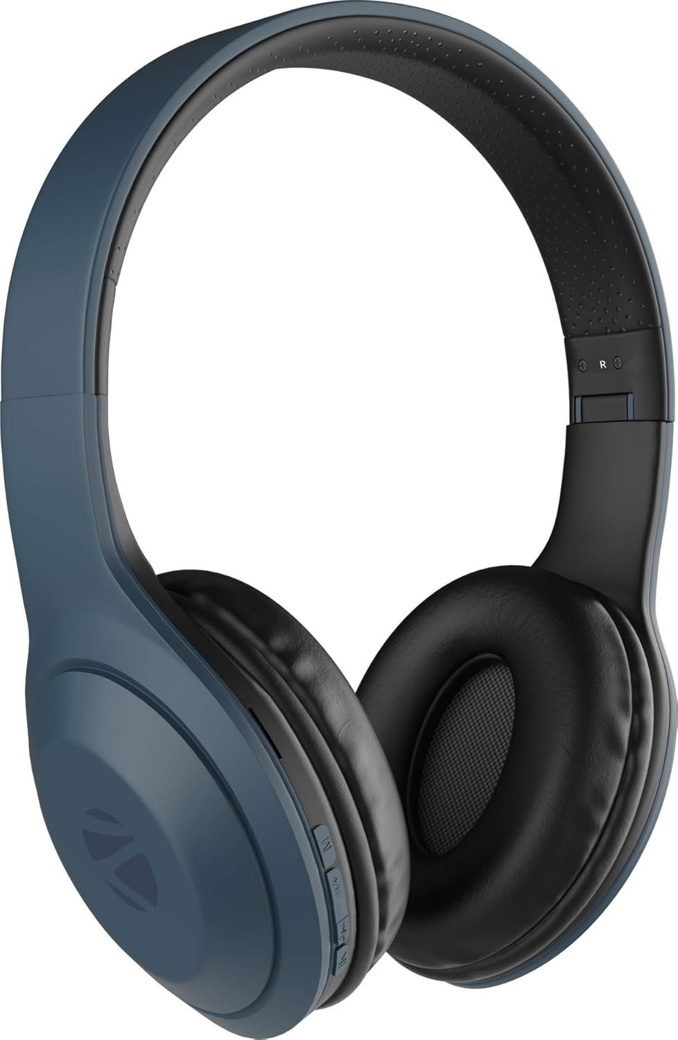 ZEBRONICS Zeb Duke 101 Wireless Headphone with Mic, Supporting Bluetooth 5.0, AUX Input Wired Mode, mSD Card Slot, Dual Pairing, On Ear & 12 hrs Play Back time,FM, Media/Call Controls (Blue)