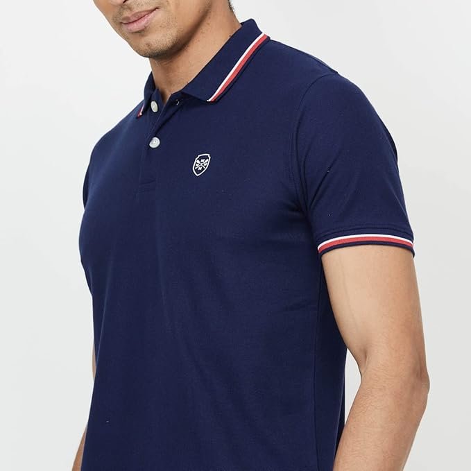 Max Mens Cotton Regular Fit Solid Polo T-Shirt - Image 5