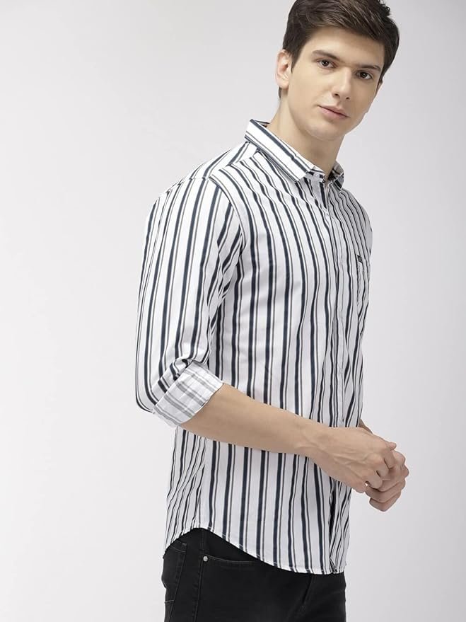 The Indian Garage Co Men Slim Fit Checkered Full Sleeves Spread Collar Casual Shirt - Image 2