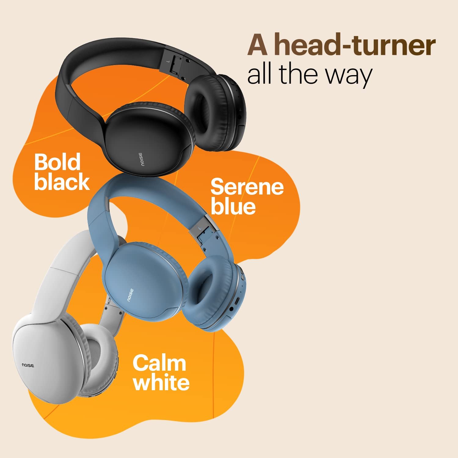Noise Two Wireless On Ear Headphones with 50 Hours Playtime, Low Latency(up to 45ms), 4 Play Modes, Dual Pairing, BT v5.3 (Serene Blue) - Image 7