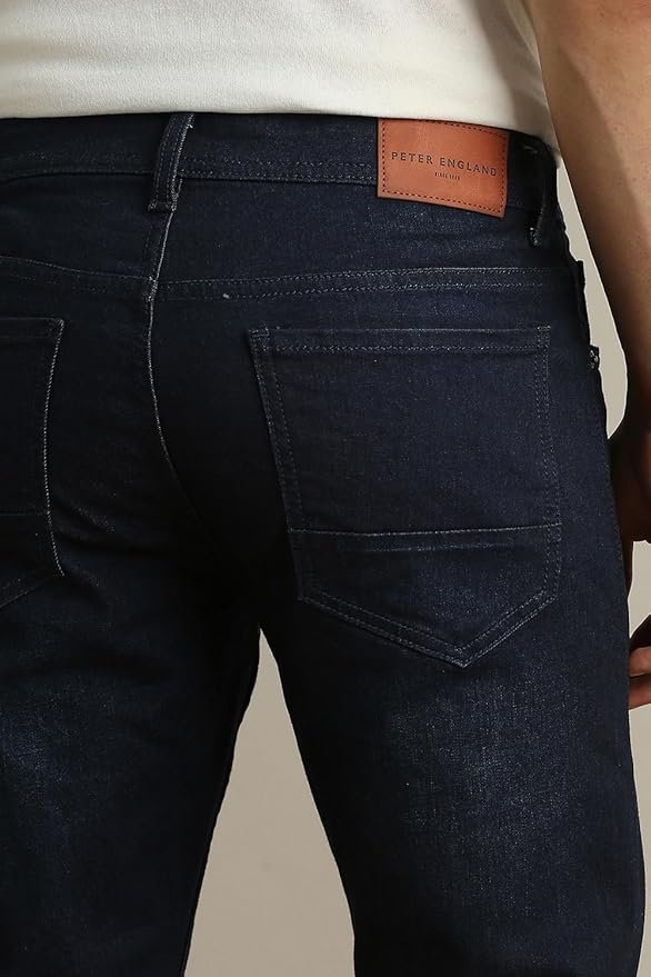 Peter England Men's Slim Tapered Jeans | Denim | Casual Wear | Modern Fit - Image 7