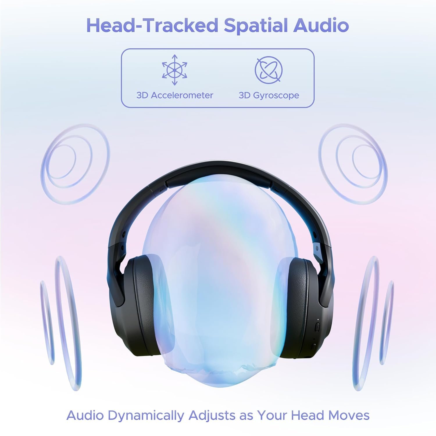 Boat Nirvana Eutopia Bluetooth Over Ear Headphones with Head Tracking Function, Spatial Audio,20 HRS Playtime, Enx™ Tech, ASAP™ Charge, Hearables App(Android & iOS Compatible)(Primia Black) - Image 11