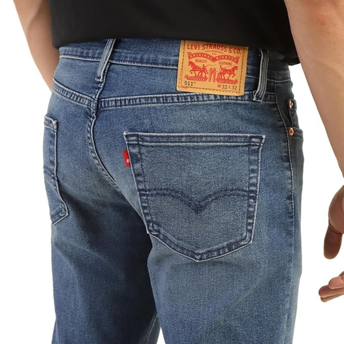 Levi's Men's 511 Slim Fit Mid Rise Jeans - Image 5