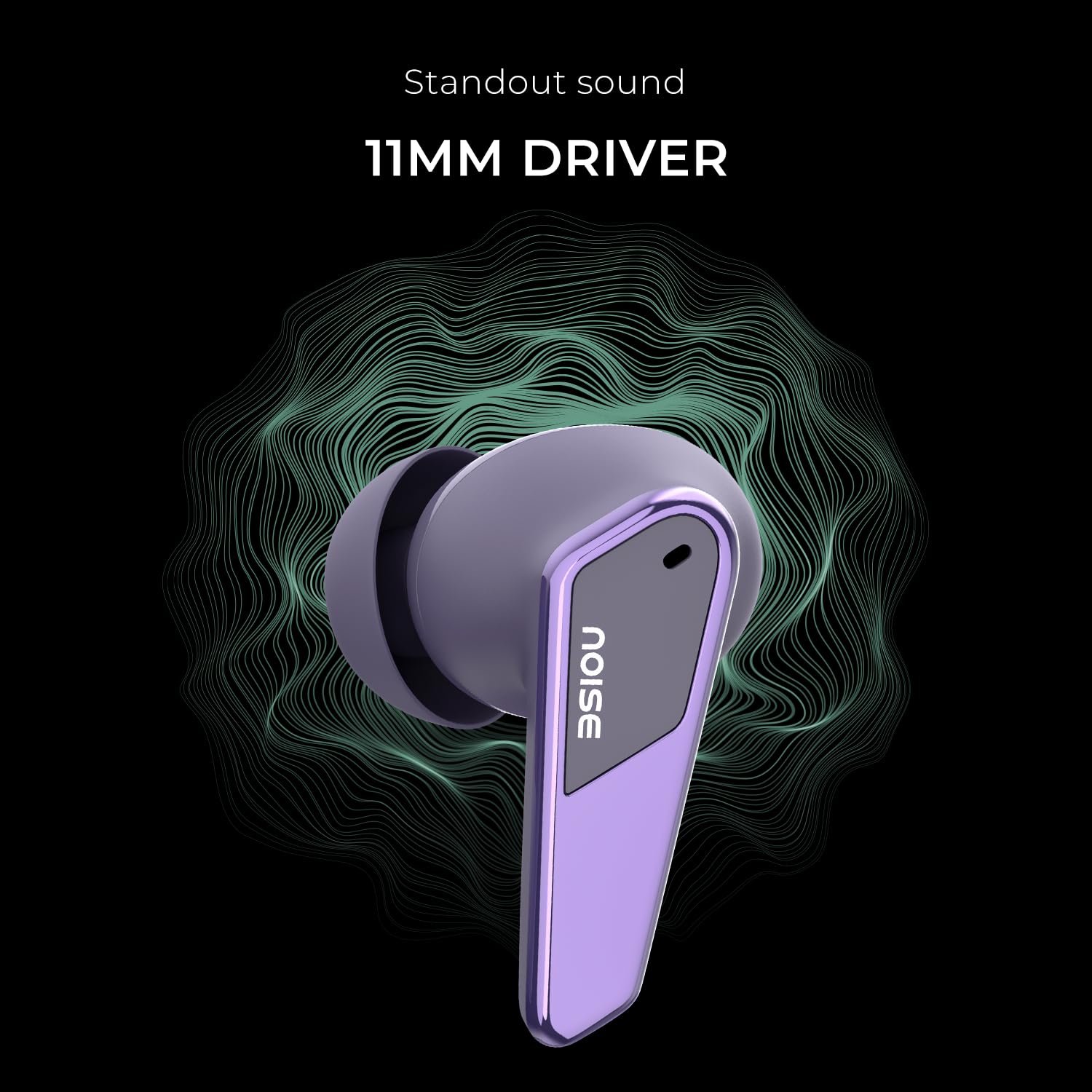 Noise Buds N1 Pro Truly Wireless Earbuds with Metallic Finish, ANC(Upto 30Db), 60H of Playtime, Dual Pairing, Instacharge(10 Min=200 Min), BT V5.3(Chrome Purple) - Image 4