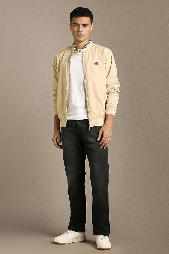 Louis Philippe Men's Regular Fit Stretch Fabric for Comfort Premium Wash Aesthetic Authentic Twill and Durable Jeans - Image 5