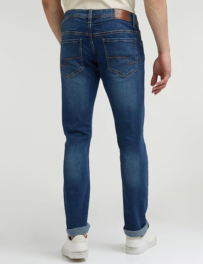 Peter England Men Mid Rise Premium Skinny Fit Stretchable Jeans - Image 2
