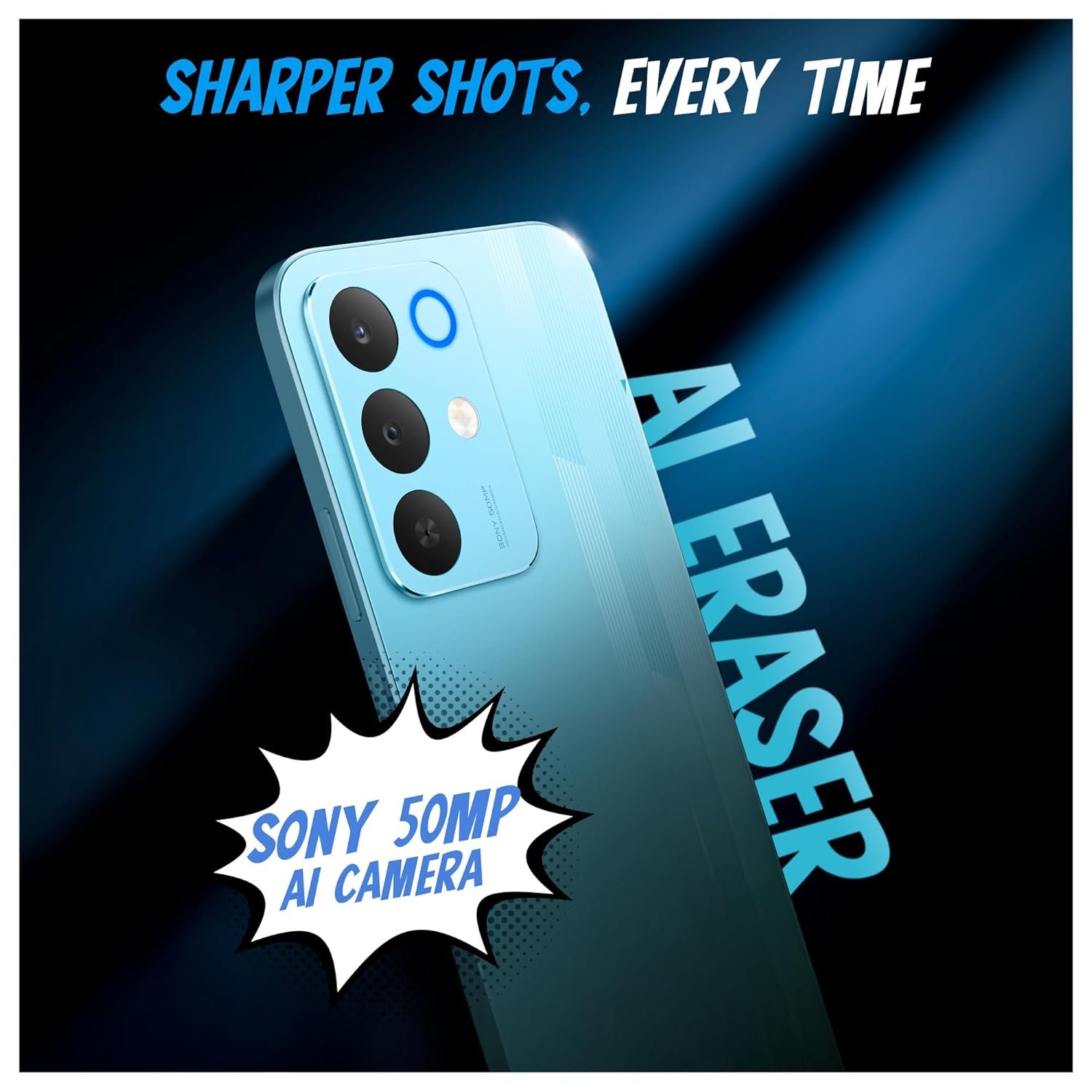 realme NARZO 90x 5G (Marine Blue,8GB+128GB) | 7000mAh + 60W Biggest Battery & Fastest Charging in The Segment* | 144Hz Bright Display | Sony 50MP AI Rear Camera | AI Assist | 400% Ultra Boom Speaker - Image 4
