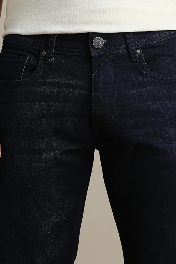 Peter England Men's Slim Tapered Jeans | Denim | Casual Wear | Modern Fit - Image 6