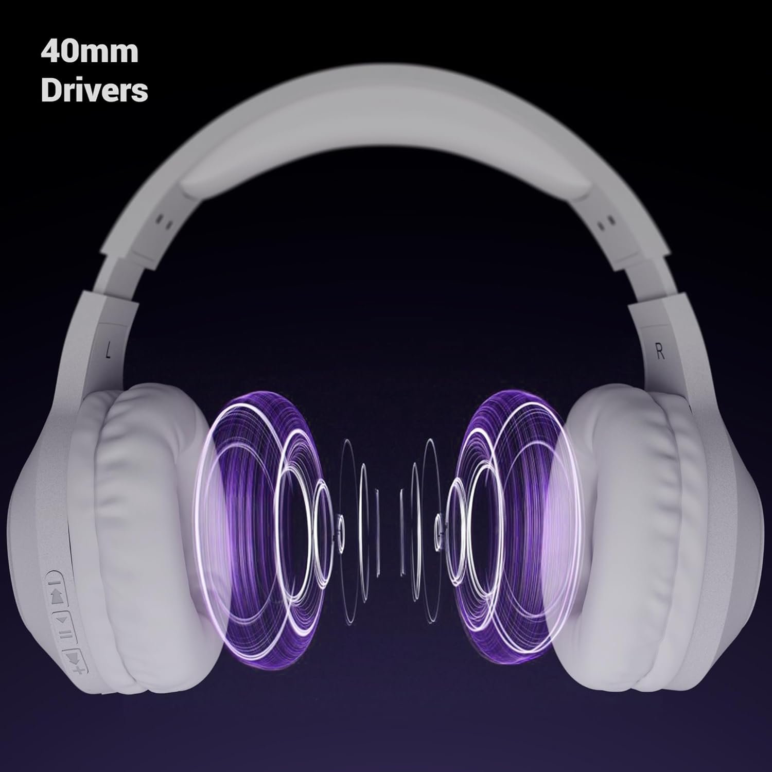 ZEBRONICS Thunder NEO, Wireless Over Ear Headphone, Upto 60 Hours Backup, Gaming Mode, Dual Pairing, Rapid Charge, BT v5.4, AUX, 3 EQ Modes, ENC for Callling, Voice Assistant, Deep Bass (Silver) - Image 3