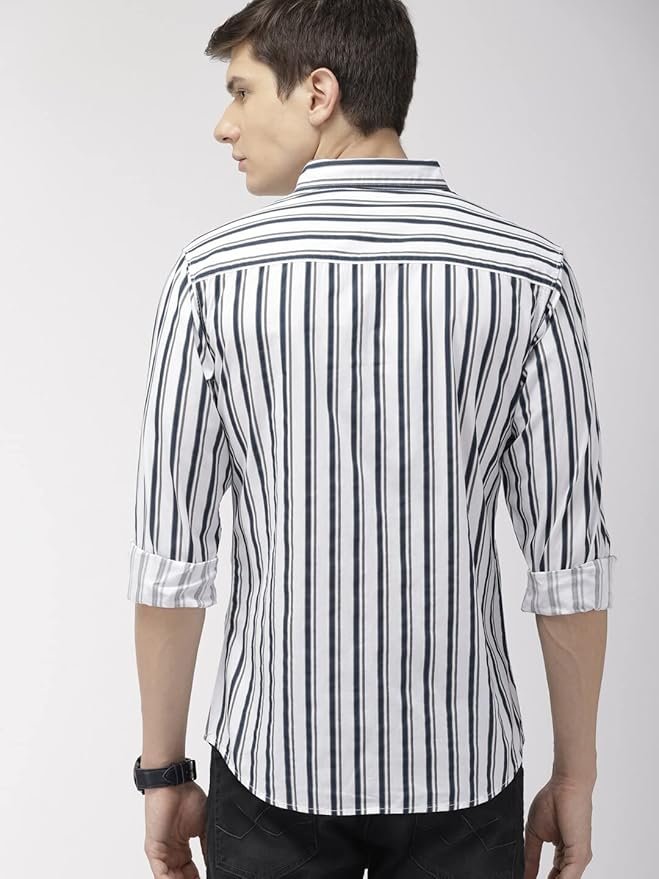 The Indian Garage Co Men Slim Fit Checkered Full Sleeves Spread Collar Casual Shirt - Image 4
