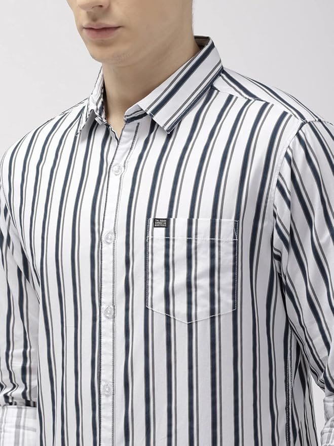 The Indian Garage Co Men Slim Fit Checkered Full Sleeves Spread Collar Casual Shirt - Image 5