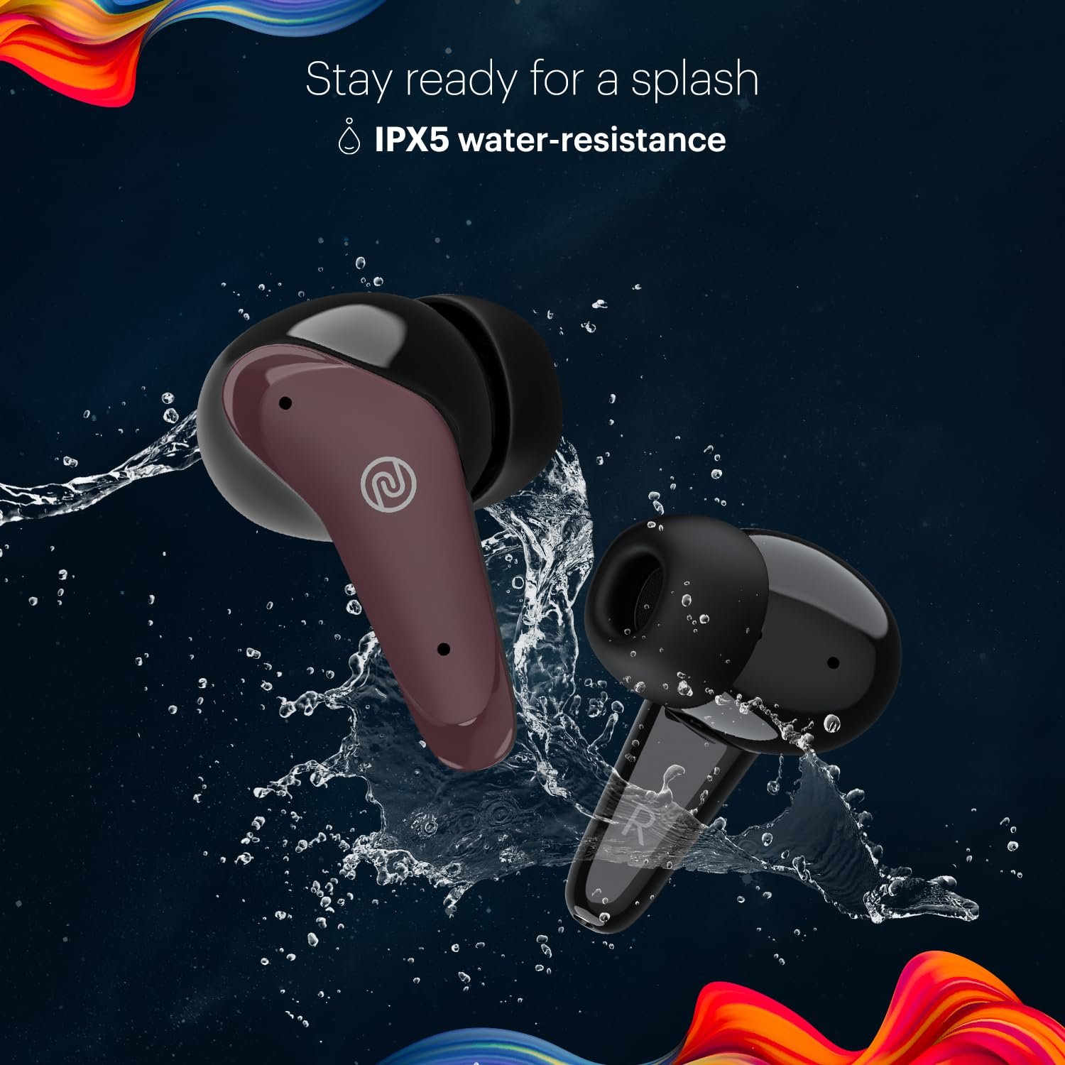 Noise Buds VS102 Plus Wireless Earbuds, Bluetooth Earbuds with 70H Playtime, Quad Mic ENC for Clear Calls, 11mm Drivers, Deep Bass, Instacharge, Bluetooth v5.3 (Deep Wine) - Image 6