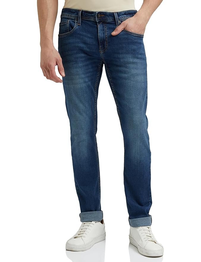 Peter England Men Mid Rise Premium Skinny Fit Stretchable Jeans