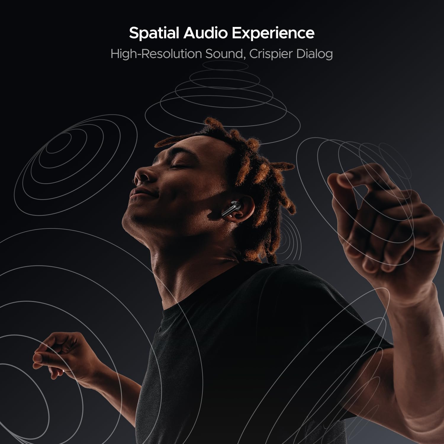 Boat Airdopes 300, Cinematic Spatial Audio, 50HRS Battery, 4Mic AI ENx, Fast Charge, App Support, Low Latency, IPX4, v5.3 Bluetooth Earbuds, TWS Ear Buds Wireless Earphones with mic (Gunmetal Black) - Image 8