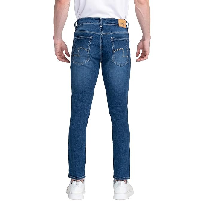 Spykar Men's Kano Slim Fit Mid-Rise Jeans (Ankle Length) - Image 5
