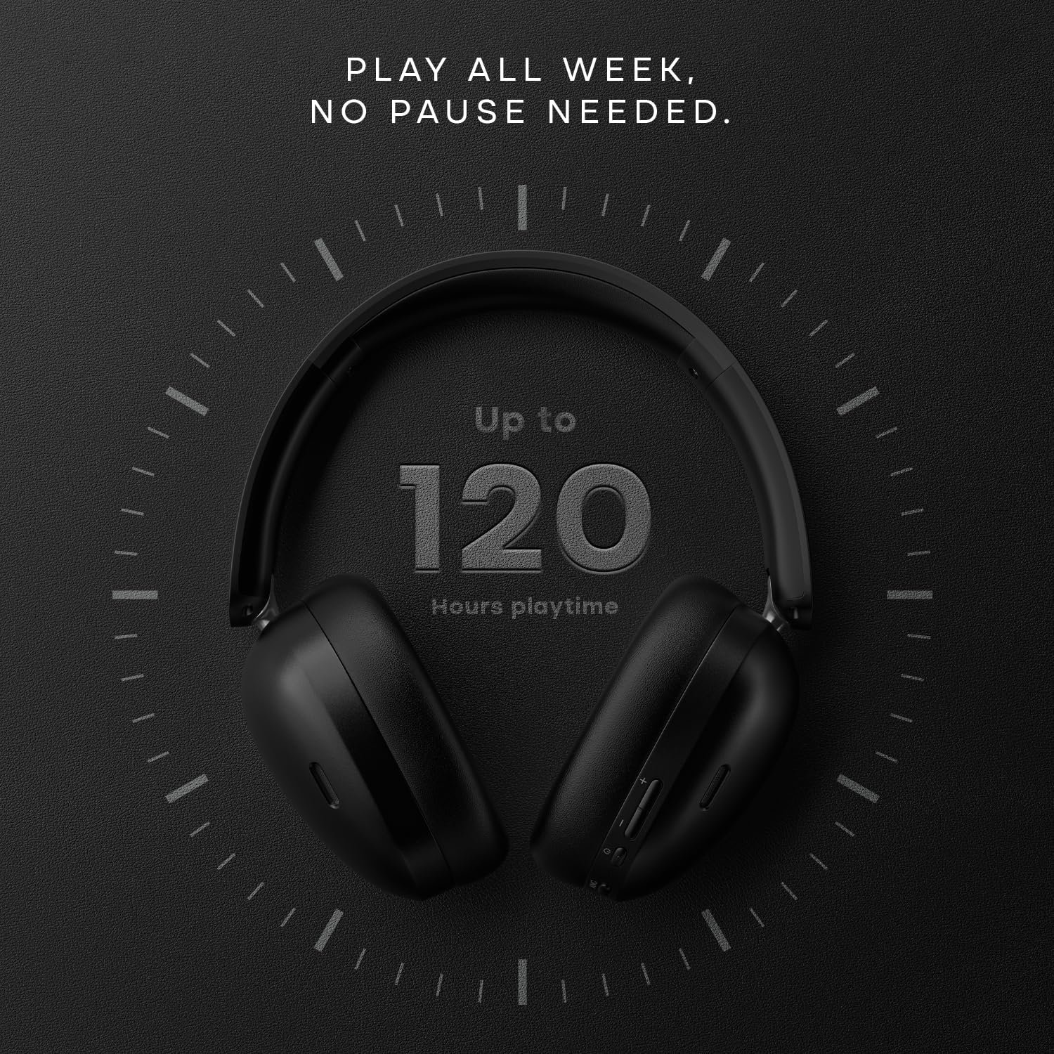 Noise Newly Launched Airwave Max XR Wireless Over-Ear Headphones with 120H Playtime, ANC, HFA Tech, Spatial Audio, Dual Pairing,BT V6.0(Carbon Black) - Image 10