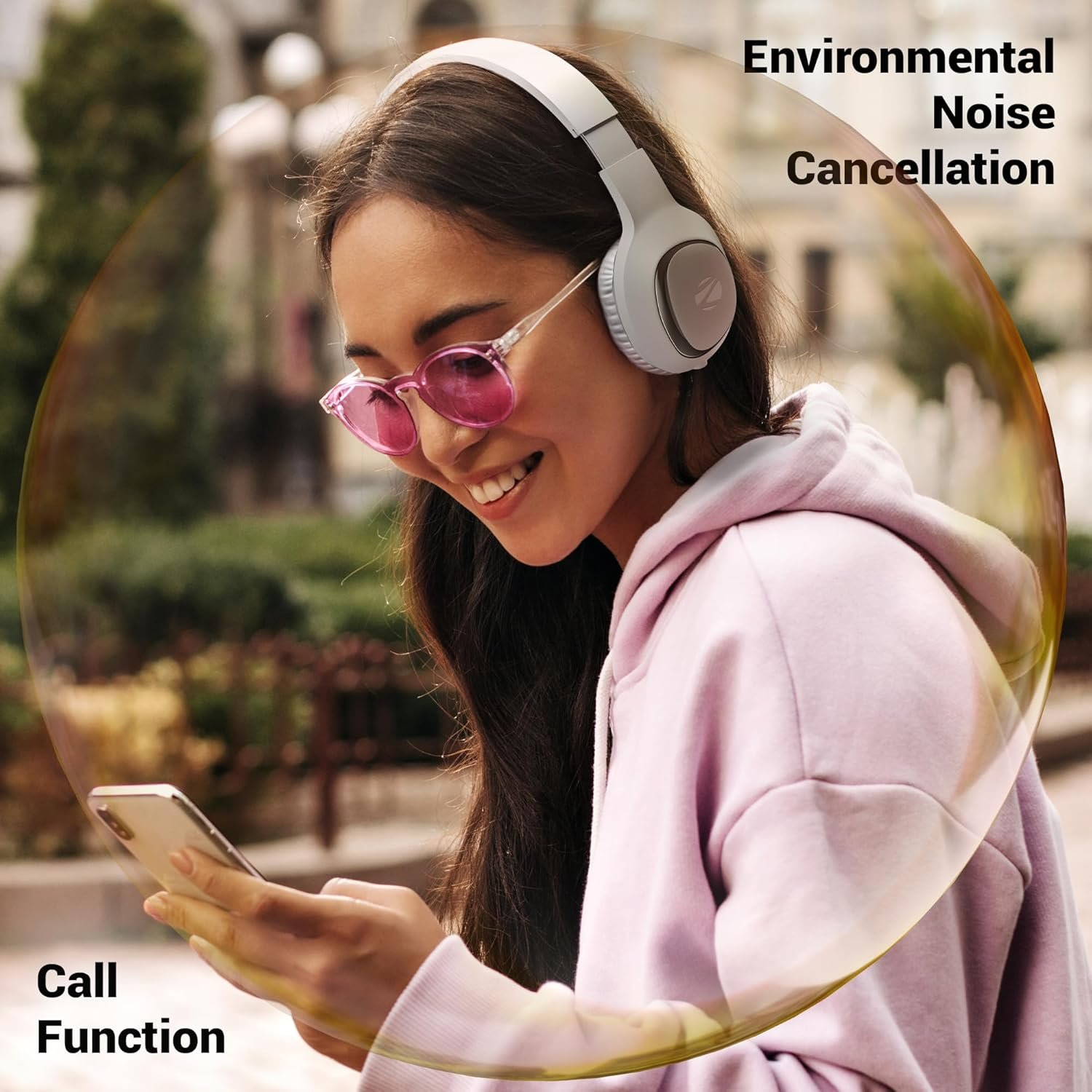 ZEBRONICS Thunder NEO, Wireless Over Ear Headphone, Upto 60 Hours Backup, Gaming Mode, Dual Pairing, Rapid Charge, BT v5.4, AUX, 3 EQ Modes, ENC for Callling, Voice Assistant, Deep Bass (Silver) - Image 7