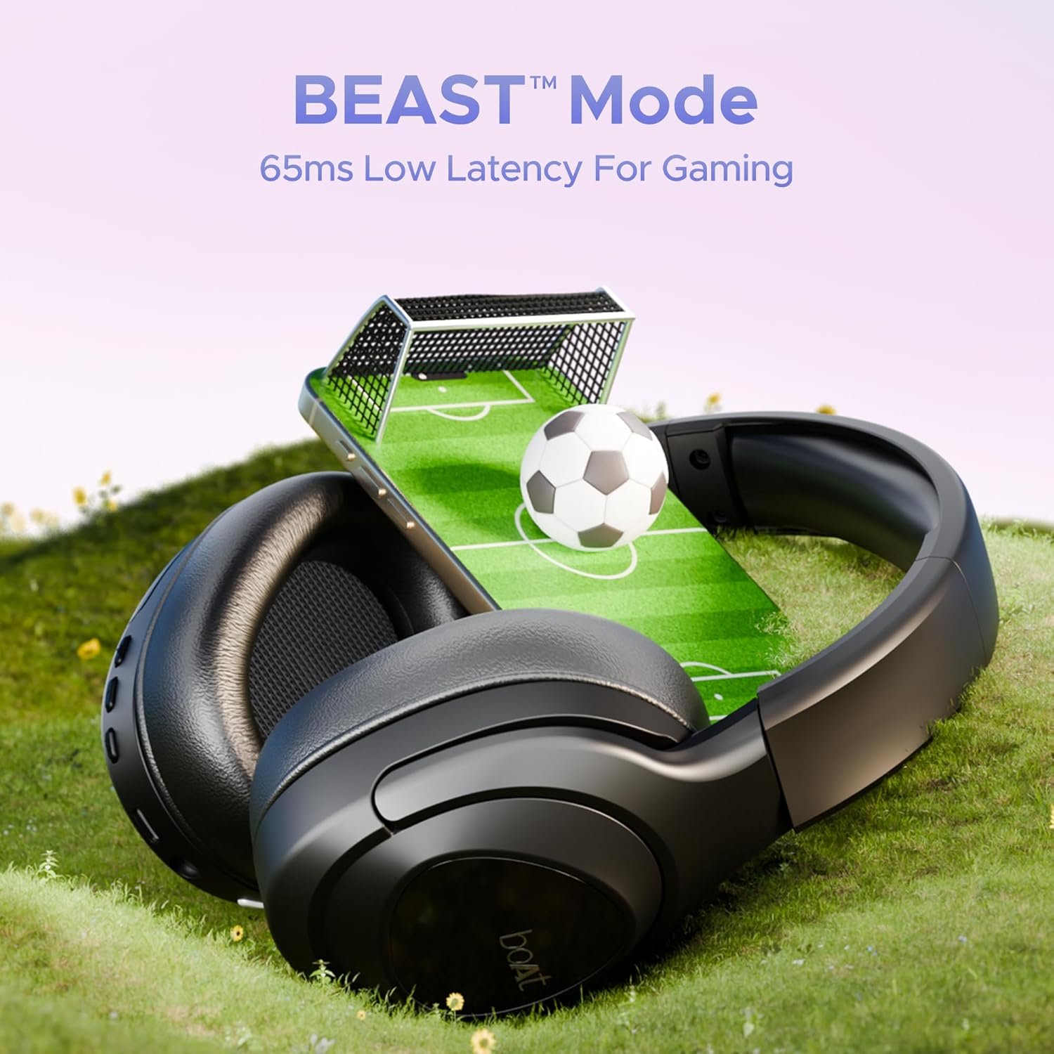 Boat Nirvana Eutopia Bluetooth Over Ear Headphones with Head Tracking Function, Spatial Audio,20 HRS Playtime, Enx™ Tech, ASAP™ Charge, Hearables App(Android & iOS Compatible)(Primia Black) - Image 9