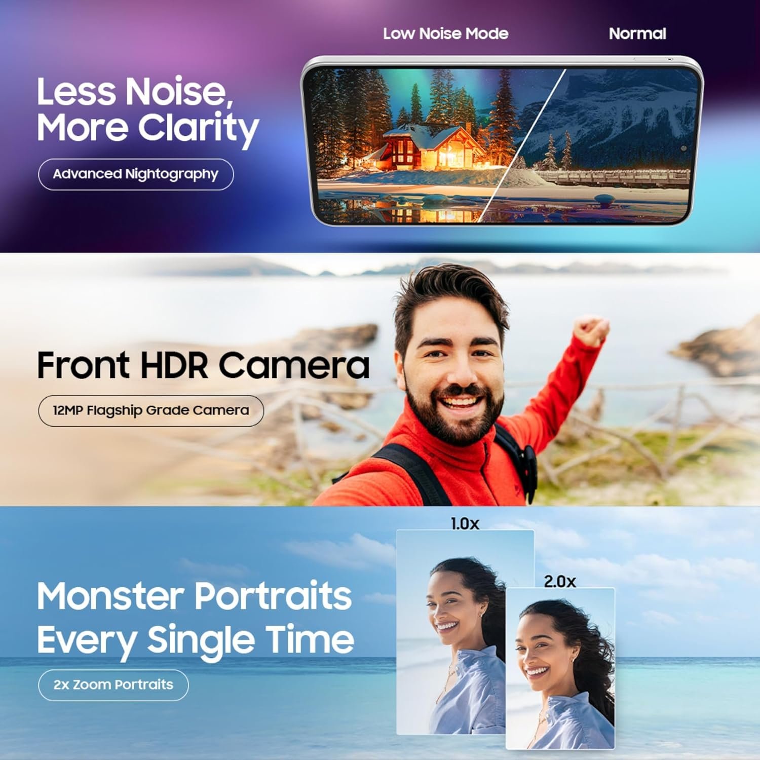 Samsung Galaxy M56 5G Mobile (Black, 8GB RAM, 128GB Storage)| Segment's Slimmest | Gorilla Glass Victus+| 10 Bit HDR Video| 50MP Camera| AI | Vapour Cooling Chamber| Lag-Free Gaming| Without Charger - Image 7