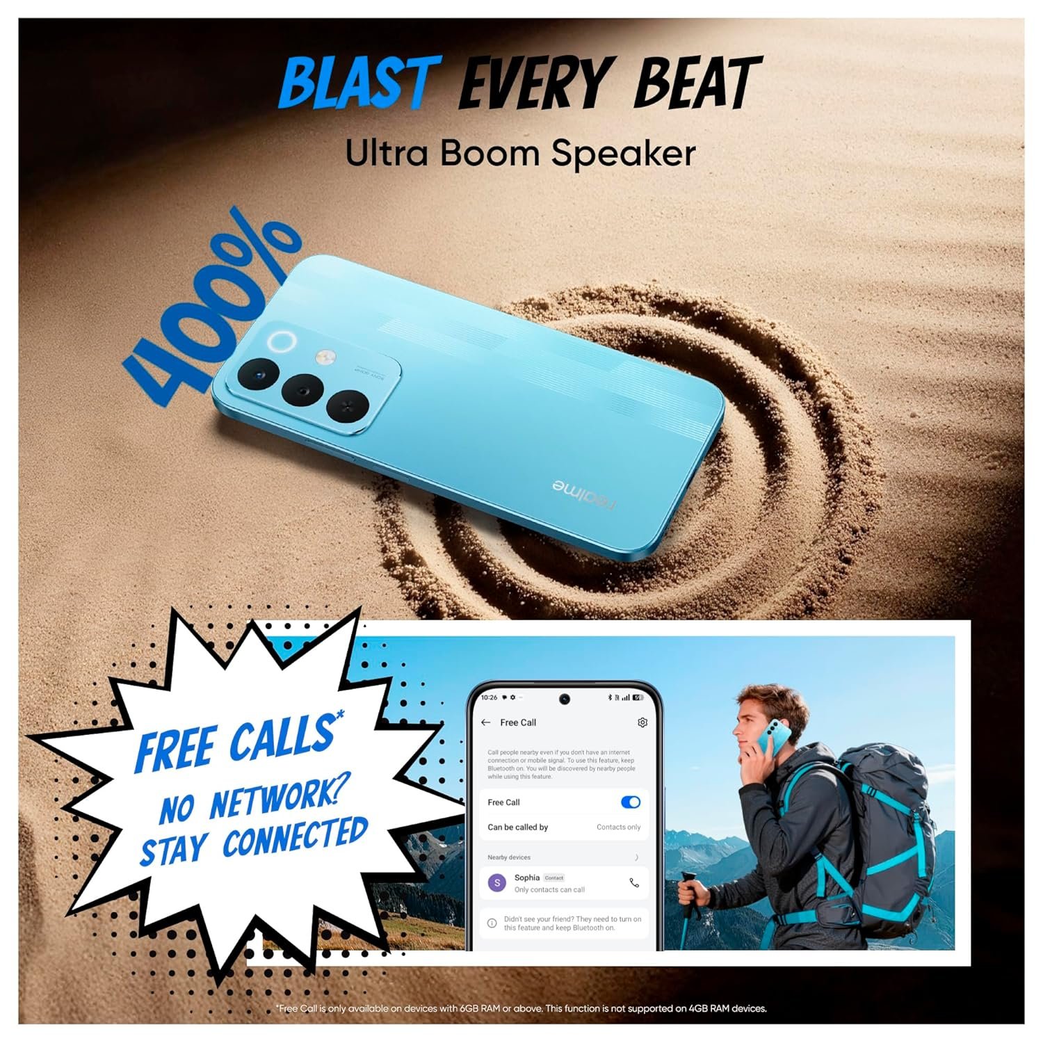 realme NARZO 90x 5G (Marine Blue,8GB+128GB) | 7000mAh + 60W Biggest Battery & Fastest Charging in The Segment* | 144Hz Bright Display | Sony 50MP AI Rear Camera | AI Assist | 400% Ultra Boom Speaker - Image 8