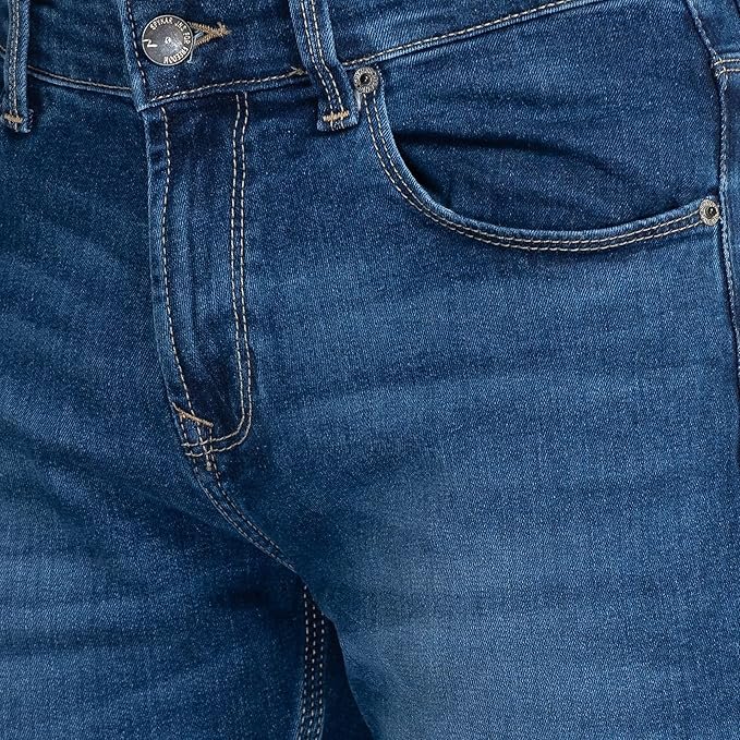 Spykar Men's Kano Slim Fit Mid-Rise Jeans (Ankle Length) - Image 6
