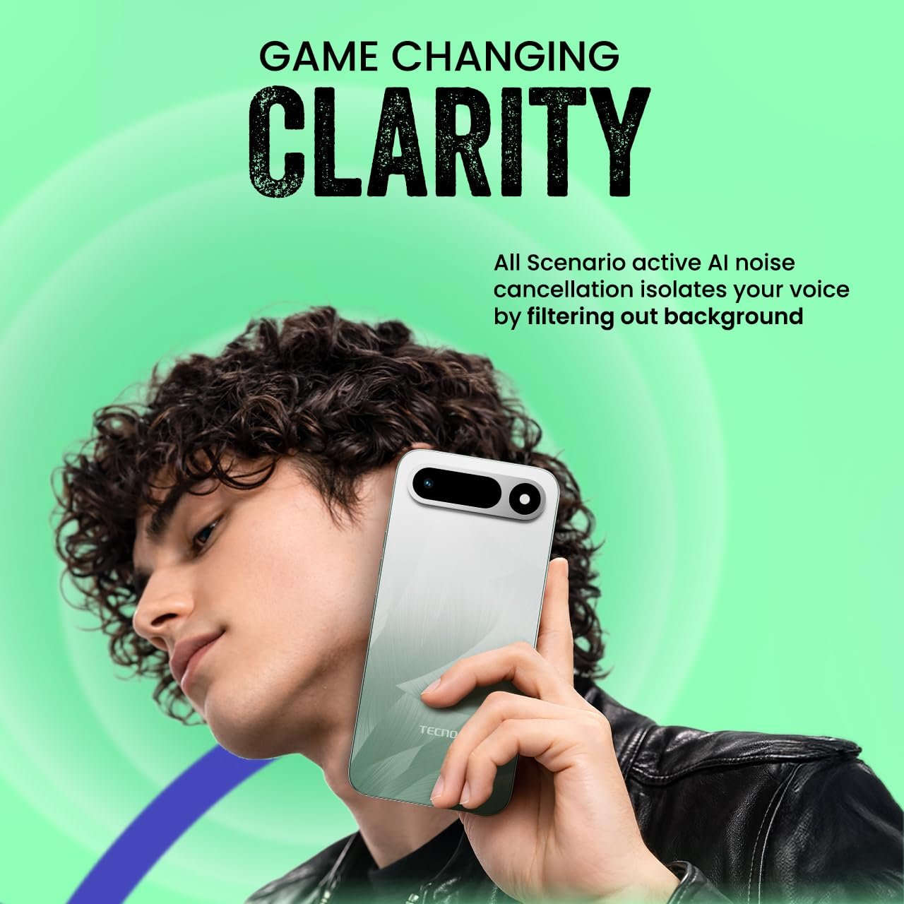Tecno POP X 5G (Ripple Green, 4GB+128GB) | 6500mAh+45W Fast Charger | IP64 Pro | MIL-STD 810H Protection | Upto 18GB* RAM | Fastest 8X Network Speed* with URSP | 120Hz Smooth Display | AI Flash Snap - Image 5
