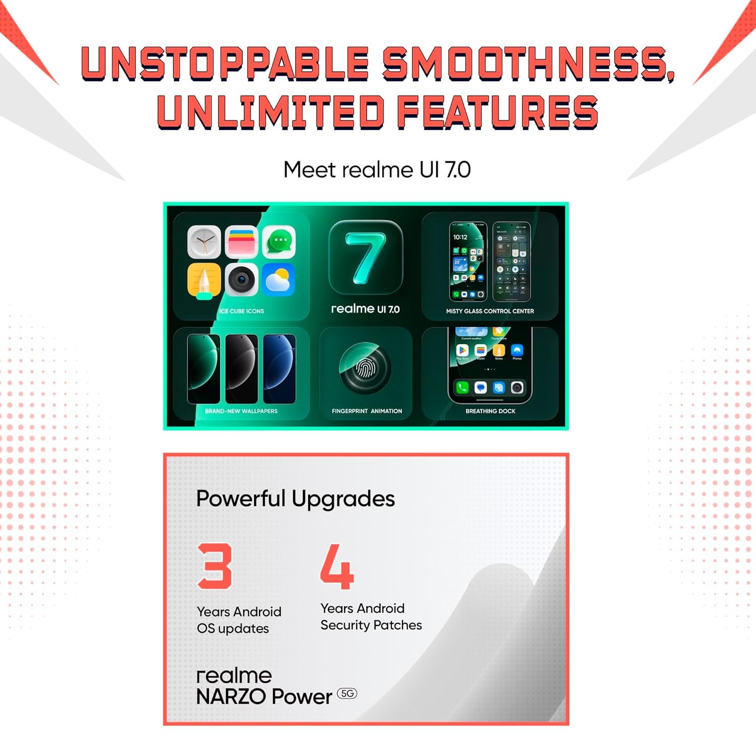 realme NARZO Power 5G (Titan Silver,8GB+256GB) 10001mAh Power. Stay Unstoppable. | 144Hz Curved+ AMOLED Display | Revolutionary Dual-Chip System | 50MP Sony OIS Camera - Image 4