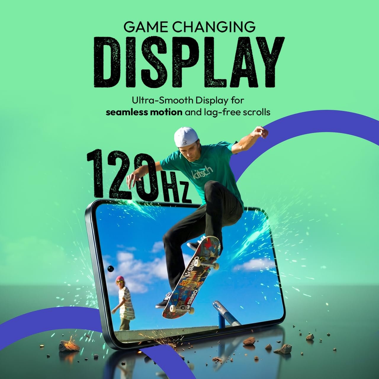Tecno POP X 5G (Ripple Green, 4GB+128GB) | 6500mAh+45W Fast Charger | IP64 Pro | MIL-STD 810H Protection | Upto 18GB* RAM | Fastest 8X Network Speed* with URSP | 120Hz Smooth Display | AI Flash Snap - Image 7