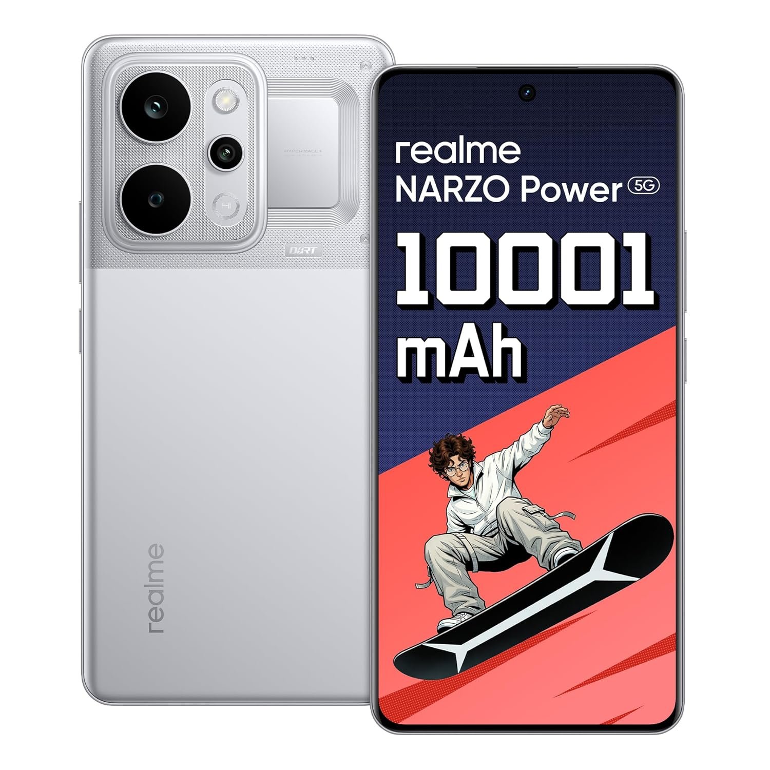 realme NARZO Power 5G (Titan Silver,8GB+256GB) 10001mAh Power. Stay Unstoppable. | 144Hz Curved+ AMOLED Display | Revolutionary Dual-Chip System | 50MP Sony OIS Camera - Image 11